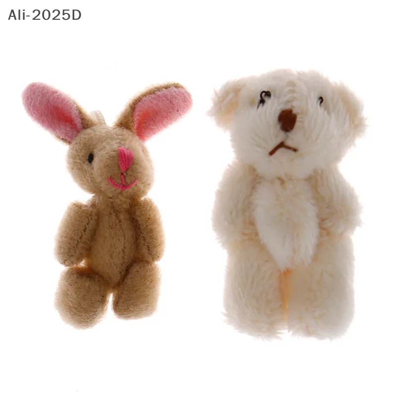 

1Pcs 1/12 Dollhouse Miniature Cute Bear Rabbit Model Decor Accessories Toys