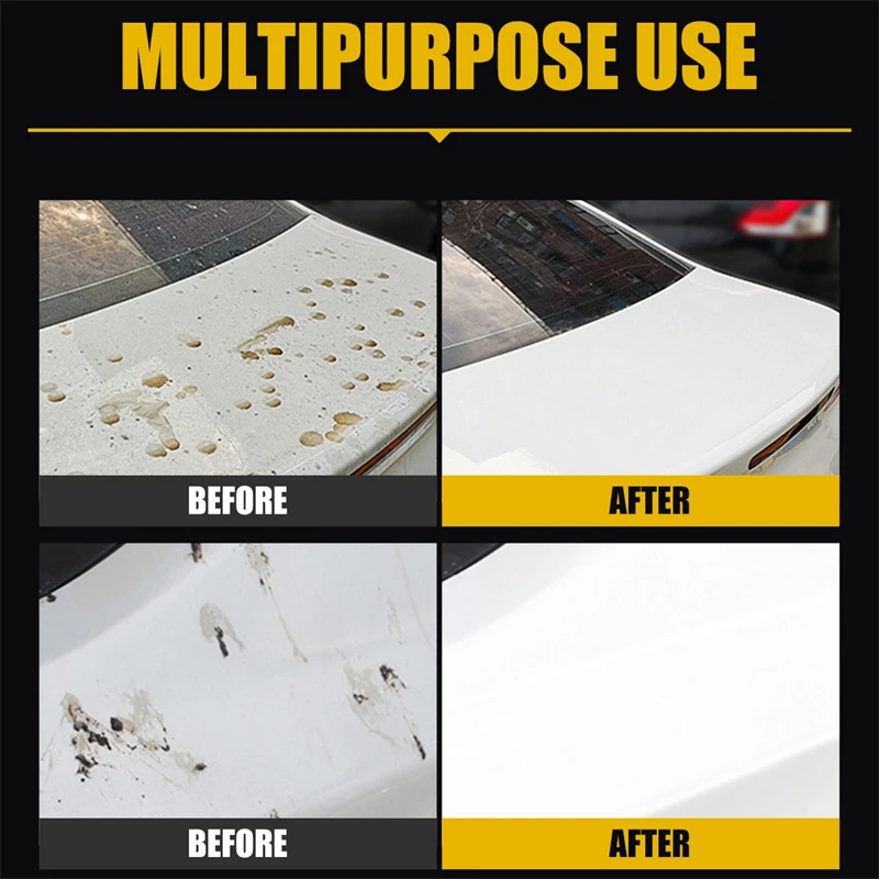 2023 Auto Bug Adhesive Remover Resin Residue Bird Feces Clean Paint Spot Clean Multi-Oil Stain Strong Clean Water Stain Care