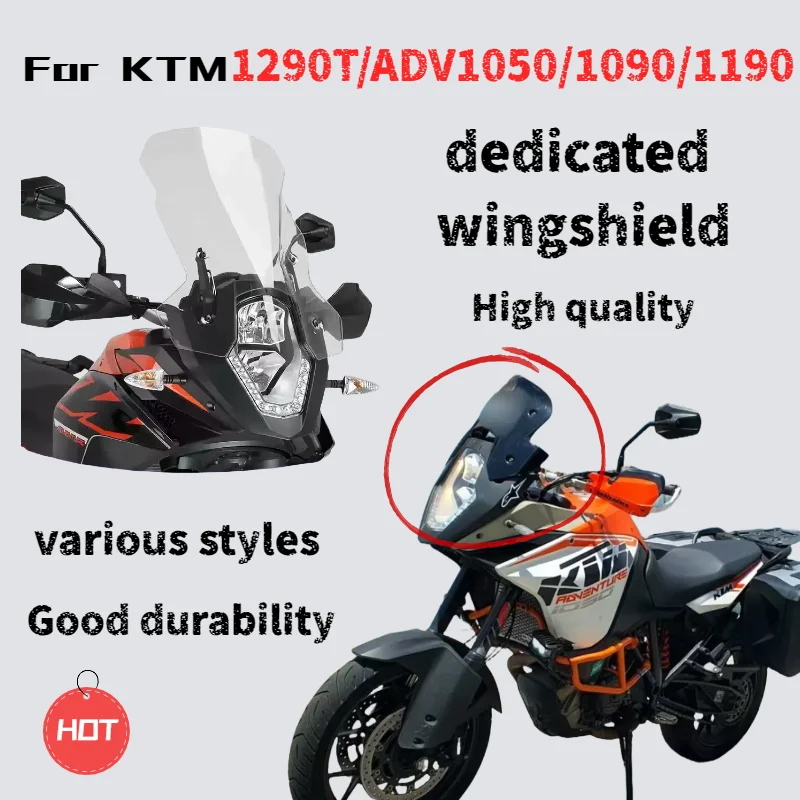 

For KTM ADV1050/1090/1190, 1290T modified windshield heightening windshield accessories chest guard rain shield