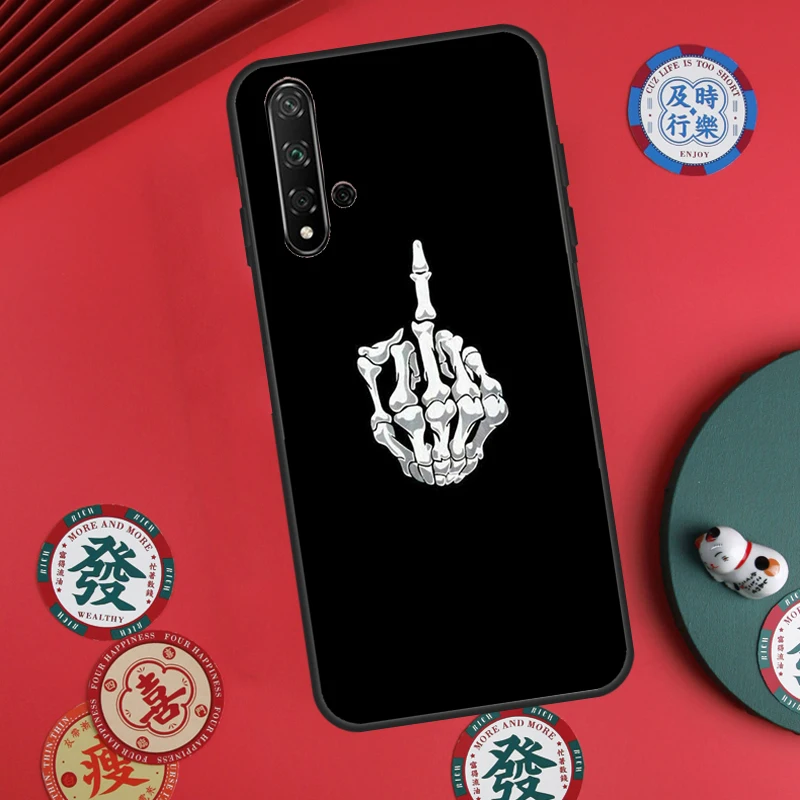Middle Finger For Huawei Nova Y91 Y61 Y73 Y72 Y90 Y70 Y60 12i 11i 8i 3i 9 10 SE 13 14 Pro P40 P30 Lite Case