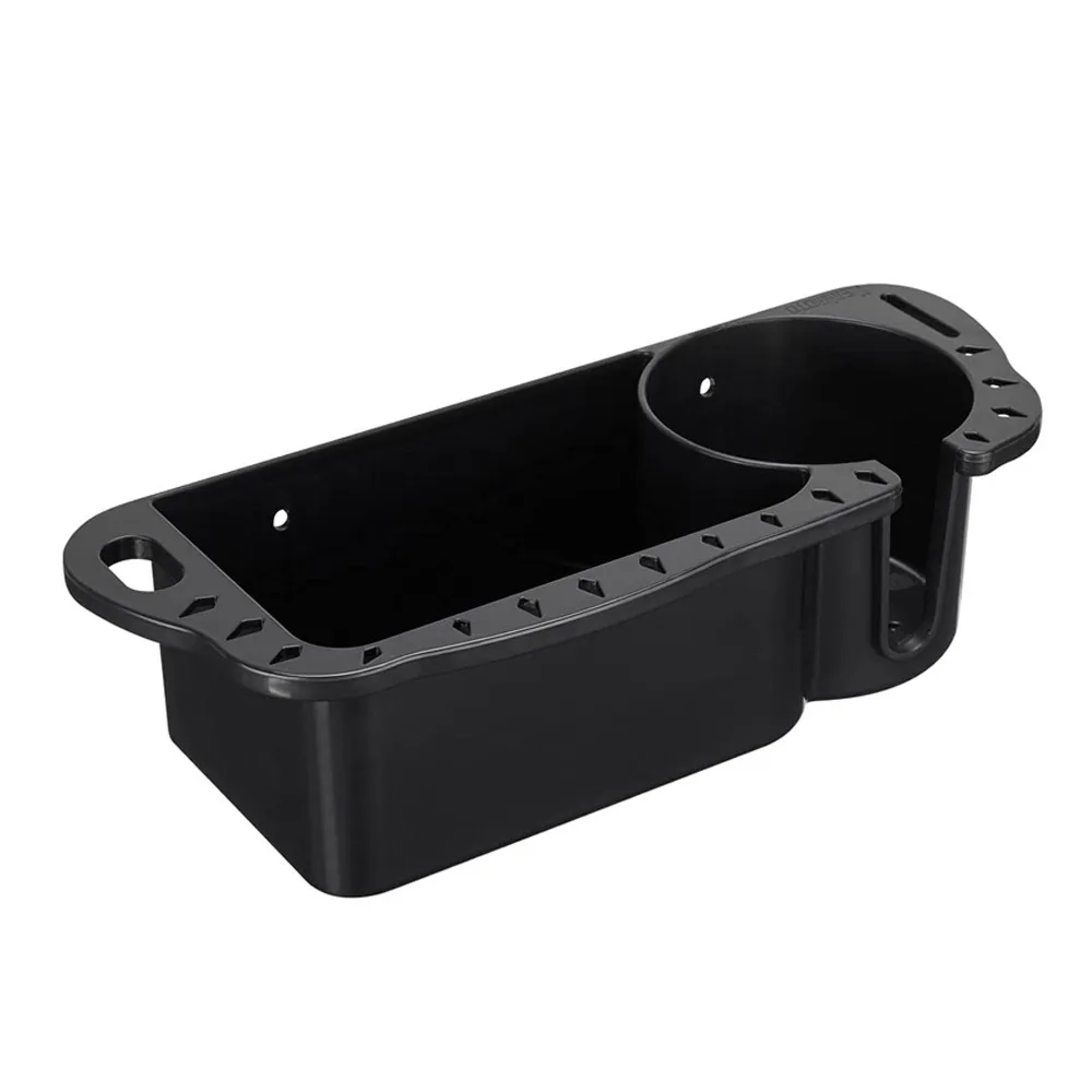 

Universal Pontoon Marine Storage Box Fishing Cabin Cup Holder Black White Drink Box Yacht