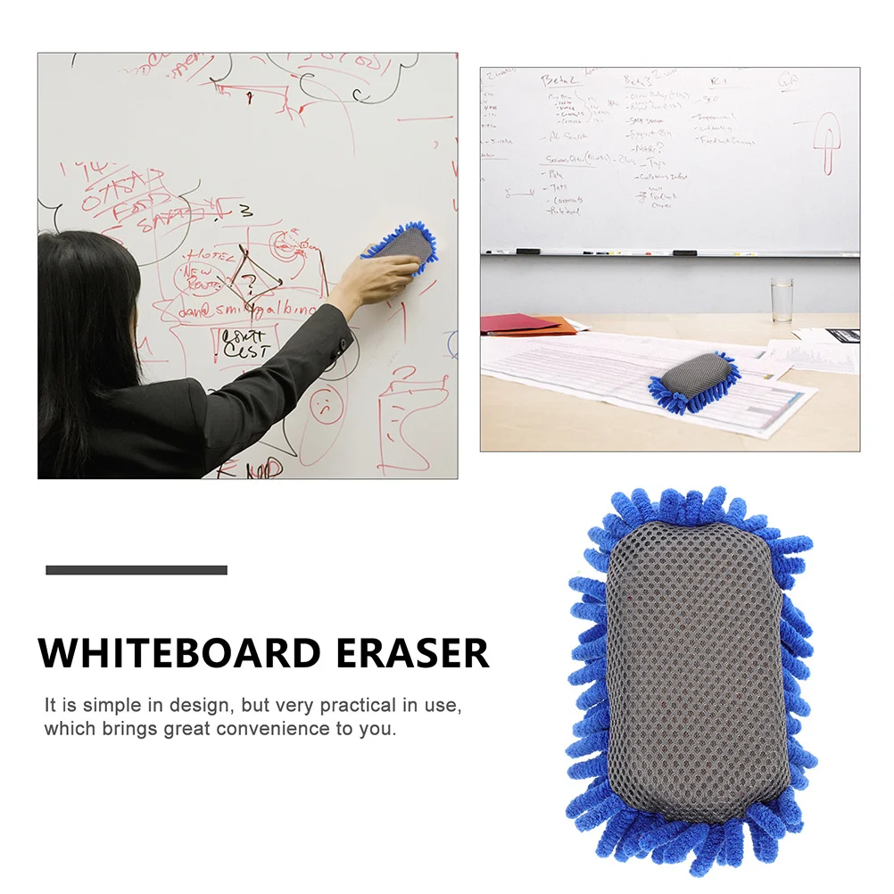 4Pcs Whiteboard Eraser Microfiber Double-Sided Blackboard Cleaner for Classroom Office School Dry Erase Board Wiper