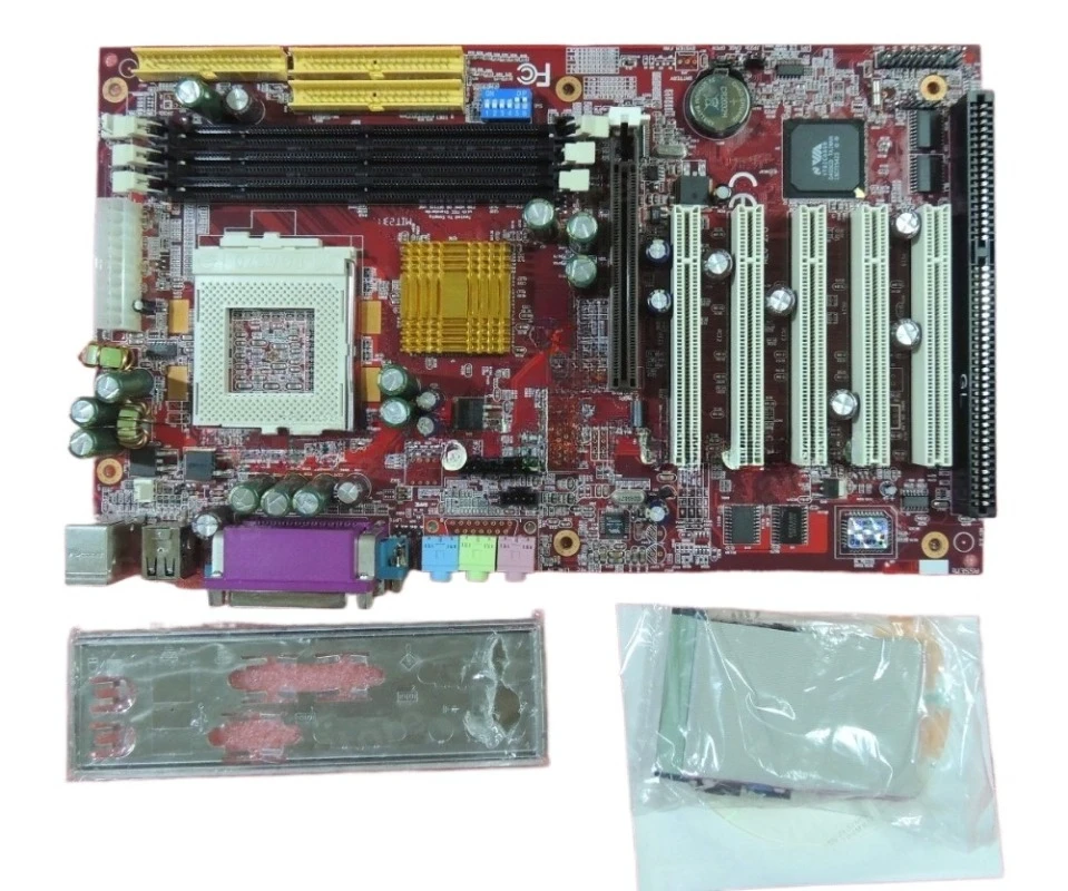 Placa base Industrial con bordado ordenador, 370 CYSMBD-694X,con 1 ranura ISO + 5PCI,2 COM,2 IDE,enchufe 694, AGP,envío gratis