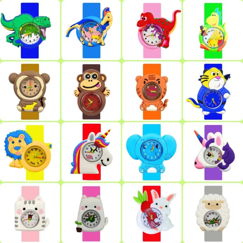 2024 Latest Boys Children Watches Birthday Party Gift Multiple Cartoon Style Girls Kids Watch Bracelet Toy Reloj