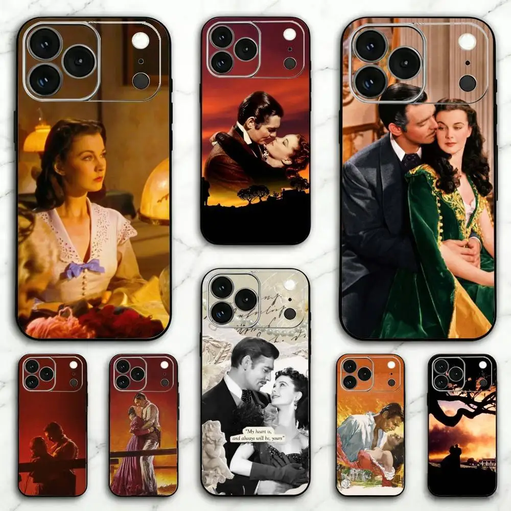 Love Gone with the Wind Phone Case For iPhone 17, 16,15,14,13,12,11 Plus,Pro Max, Others Soft Black Cover