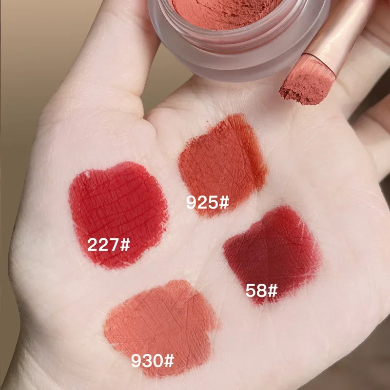 Jelly Lip Mud Cute Matte Velvet Lipstick Lip Make Up Plumping Brown Lip Gloss Mud Tint for Lips Waterproof Longlasting Maquiagem