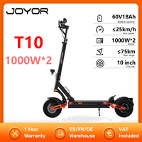 JOYOR T10 Electric Scooter 2000W Dual motor 60V18AH battery E-Scooter Hydraulic braking 10-inch tire 75km Max Range Scooters