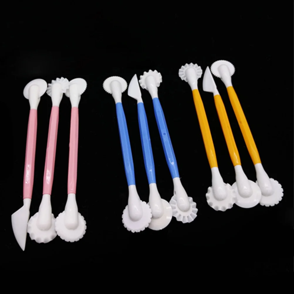 

3Pcs Cake Carving Tools Set Fondant Carving Pens Soft Silicone Tips for Sculpting Sugarcraft Cake Decorating Fondant Tools