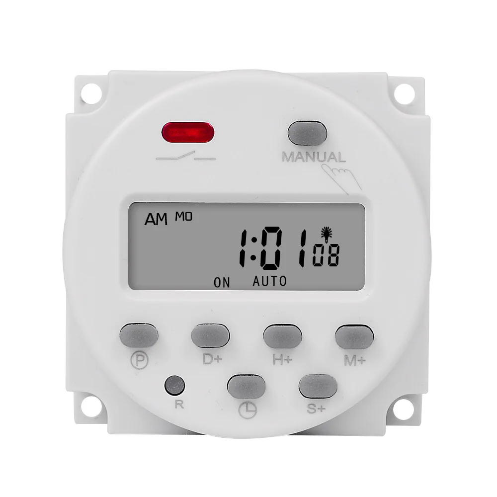 

CN101S 1 Second Interval 5V 12V 24V 110V 220V Digital LCD Timer Switch 7 Days Weekly Programmable Automatic Cycle Timing Relay