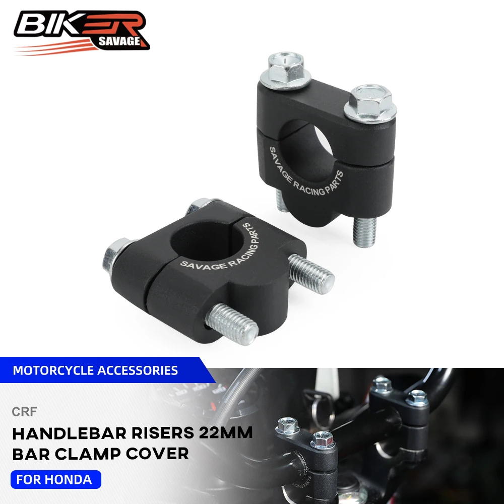 

Motorcycle Handlebar Riser 20MM Bar Mount Handle Clamp For Honda CRF450 CRF300 CRF250 CRF230 CRF150 CRF125 CRF110 Heighten 20mm