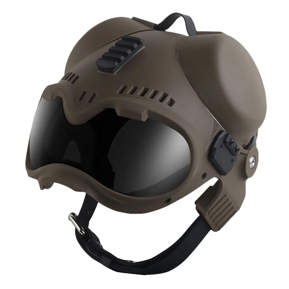 

Tactical K9 Dog Helmet With Mounting Guide Rail Goggles Outdoor Hunting Combat Training Protection Helmet Police Dog Pet Gear