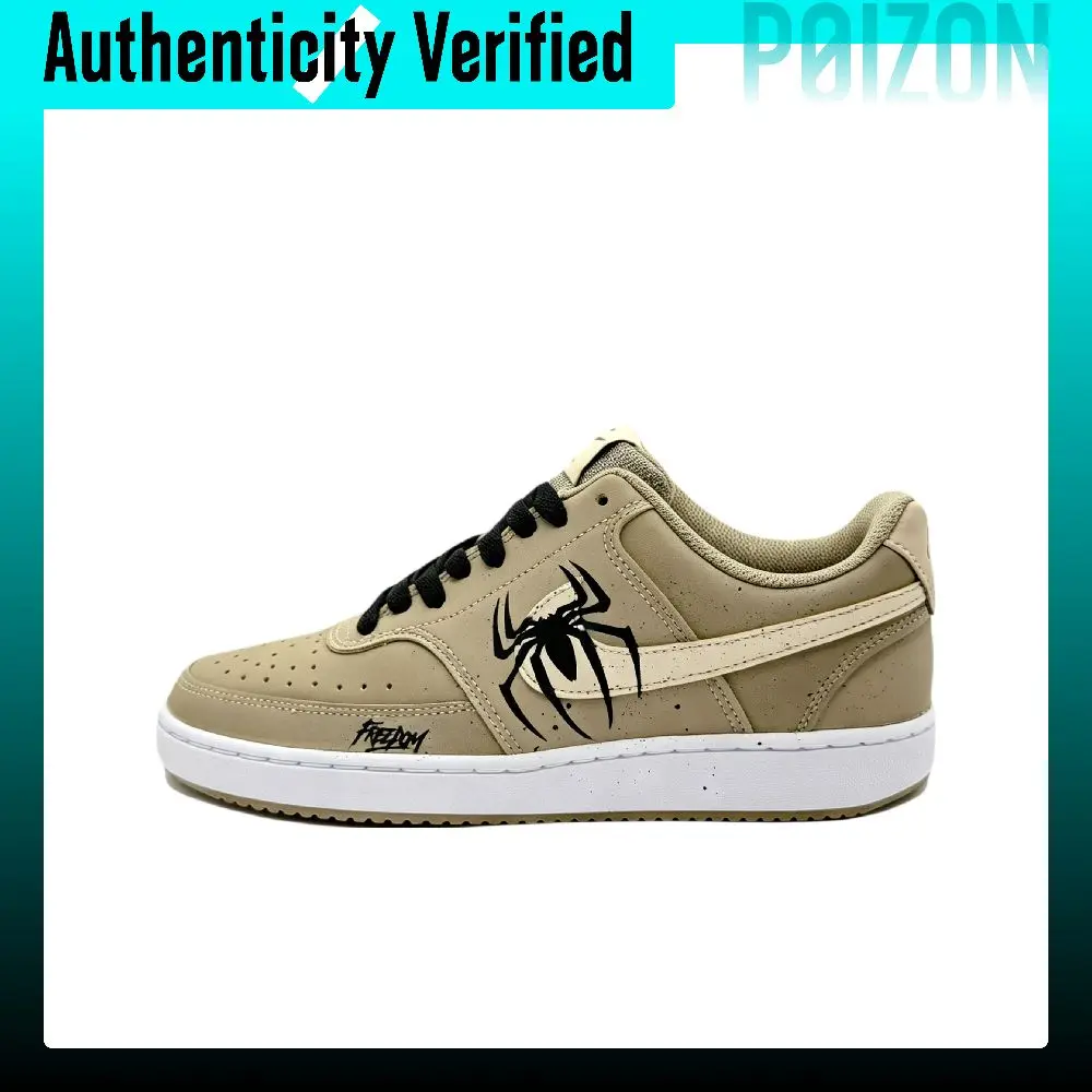 Nike Court Vision Low Skate Shoes Unisex Low-top Black HM6193-247（Team2087-）