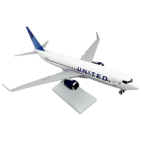Boeing 737 United Airlines 1/200 Scale Resin 31cm, Model Airplane, Kids Collectible Toy, Adult Gift, Miniature Items, Aviation