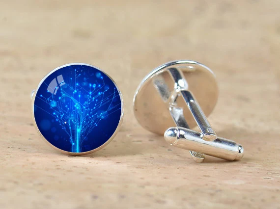 Unisex Computer Circuit Board Cufflinks