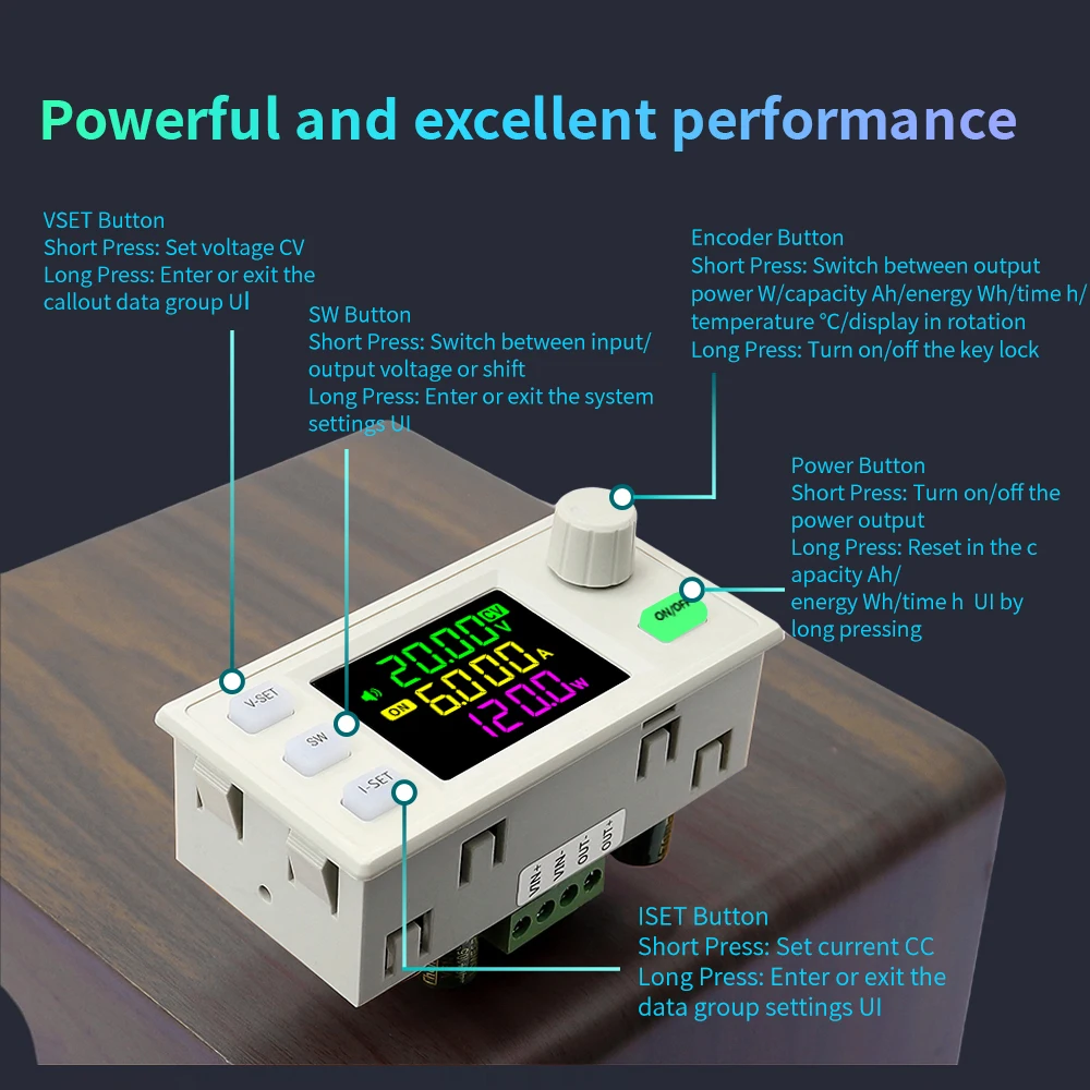 SK150X CNC خطوة المتابعة/أسفل وحدة الطاقة تيار مستمر 6.0 ~ 36 فولت إلى 0 ~ 36 فولت 150 واط منظم جهد قابل للتعديل مع الجهد المستمر/التيار MPPT