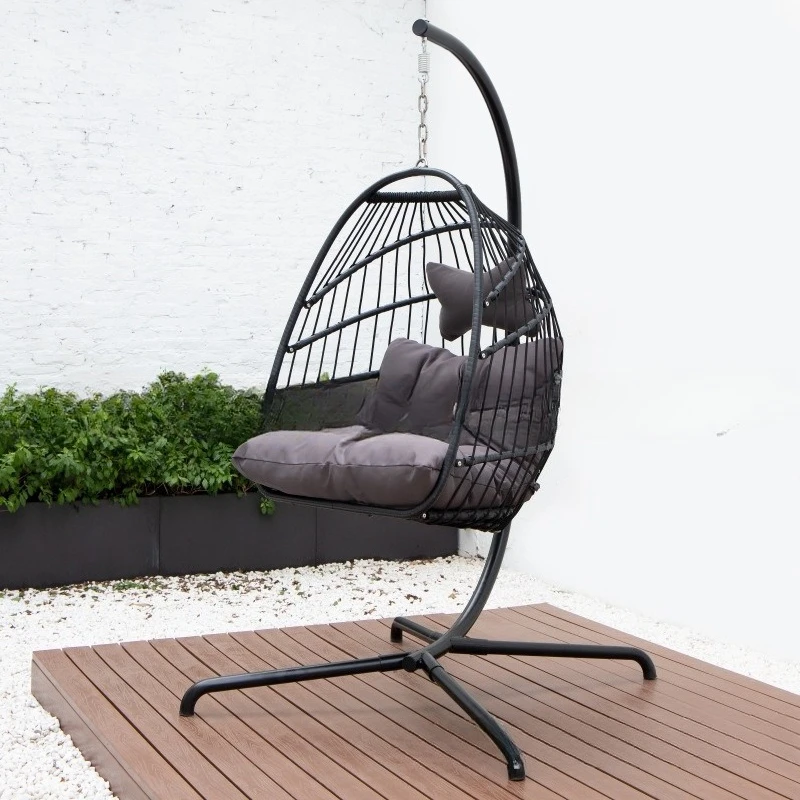 Furniture Garden Balcony Balcony Rattan Disassembly and Assembly Swing Chair Leisure Imitation Rattan Hanging Basket Cradle