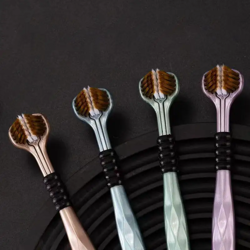 Three Sided Soft Bristle Toothbrush Adult Household Cleaning Gingival Protection Advanced For Sensitive Gum Family Pack Home Use