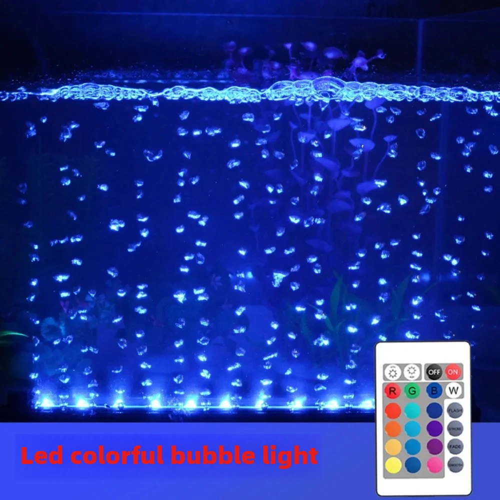 

Remote Control LED Fish Tank Light Multicolor ,Waterproof Bubble, Aerating Lighting, Aquarium Diving Light, Aquarium Accessories