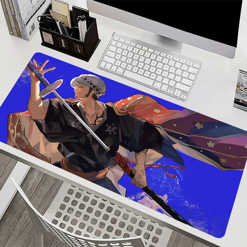 Tapis de souris pour ordinateur portable, armoire de bureau, clavier, PC, grand tapis de bureau, une pièce, Trafalgar Law HD, tapis de souris antidérapant en caoutchouc étendu