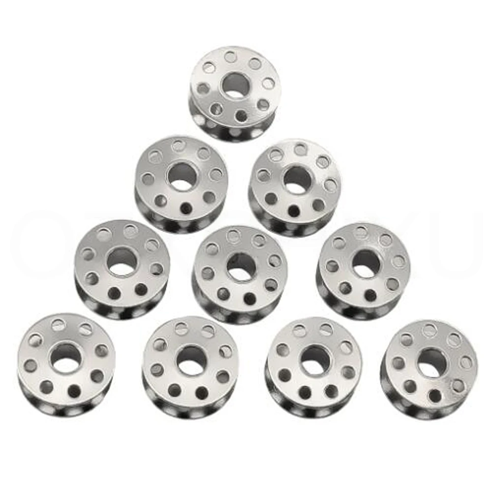 10 Pcs/lot Sewing Parts Metal Bobbins #270010 For Brother Consew  Juki Industrial Lockstitch Sewing Machine Accessories