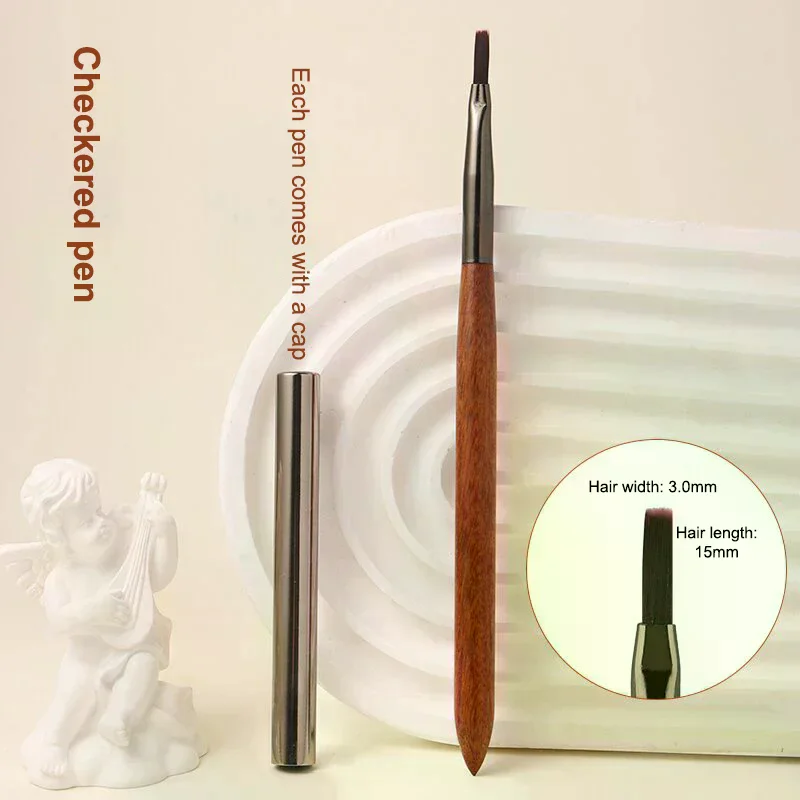 耐久性のあるサンダルウッドポールネイルアートブラシプロフェッショナルネイルライナーブラシネイルアート光線療法ペンネイルペイントブラシ