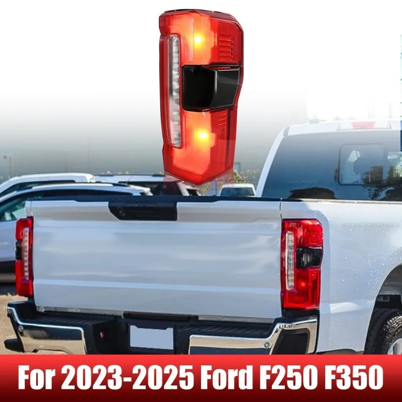 For 2023-25 Ford F250 F350 Super Duty Pair Tail Light Assembly LED With Blind Spot Monitor Replacement Left + Right Side Lights