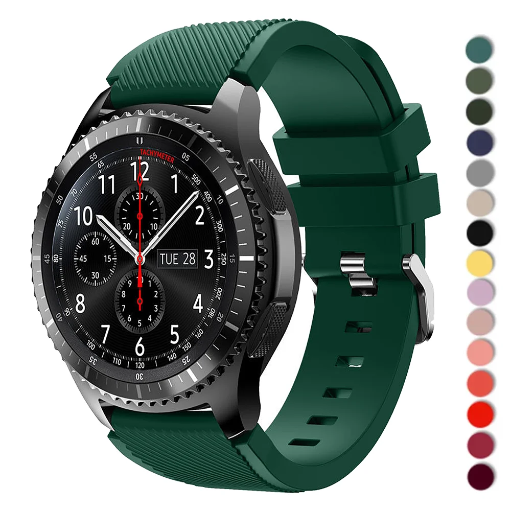 20mm 22mm strap for Samsung Galaxy Watch 4 6 44mm 40mm 5 pro active 2 Gear s3 silicone correa bracelet Huawei watch GT/2/3 Band