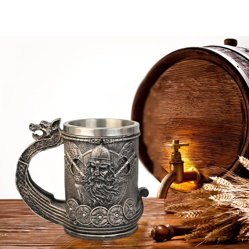 Beer Mug Moscow Pirate Ship Axe Skull Mug