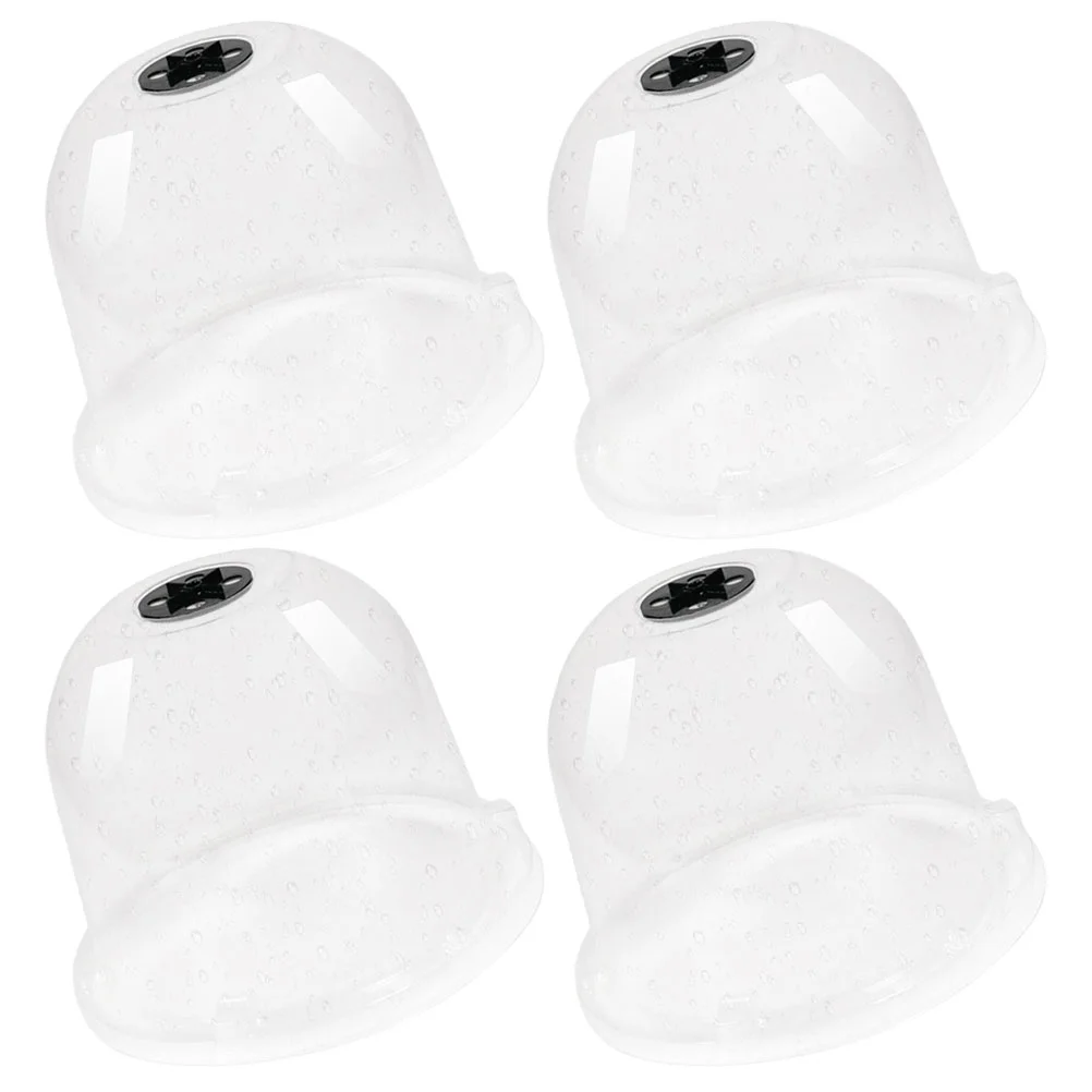 

4 Pcs Seedling Insulation Cover Tree Guard Cloches for Plants Dome Outdoor Humidity Domes Garden