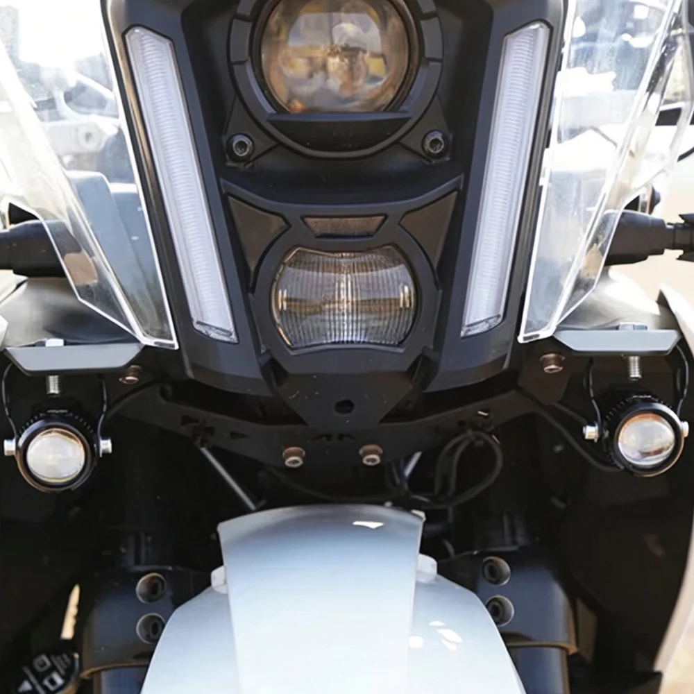Motorcycle Headlight Mount Bracket Adjustable LED Spot Light Holder Stable Support For 390ADVENTURE R/X 2026 2025 Fog Lamp