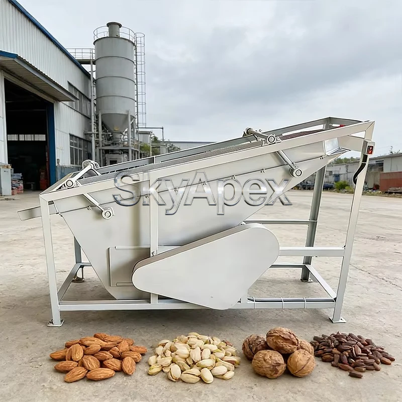 Roller Nut Screening  Vibration Sieve for Almond Sorting  Shell-Kernel Separation Macadamia Grading and Nut Processing Equipment
