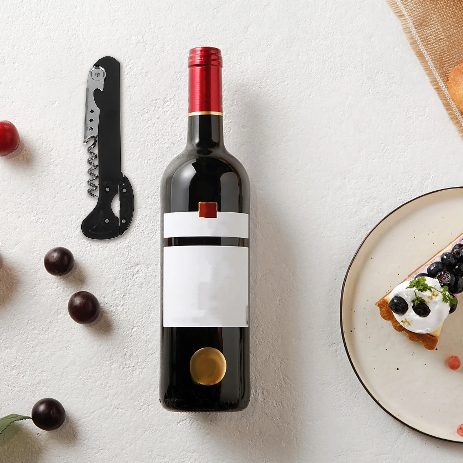 

Stainless Steel Wine Corkscrew Bottle Opener Beer Favors Manual Tool For Bartender Home Bar Restaurant Use
