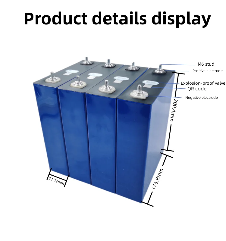 Grade A EU Warehouse 3.2v LiFePo4 100AH 280AH Battery Lithium Ion Prismatc Cell For Energy Storage Solar Batteries