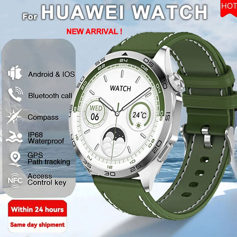 

New Original For Huawei GPS Sports NFC Fashion Smartwatch Men AMOLED Screen Heart Rate Blood Pressure Health Call Smart Watch