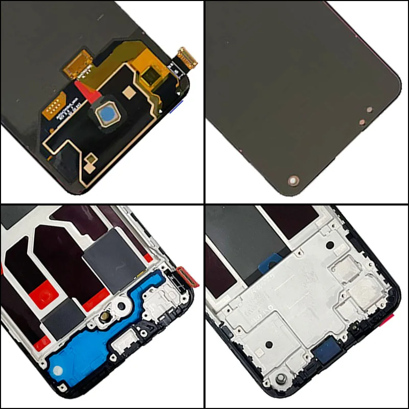Super AMOLED for Oppo Reno 5 4G CPH2159 Lcd Display Touch Screen Digitizer for Oppo Reno5 5G PEGM00 LCD With Fingerprint