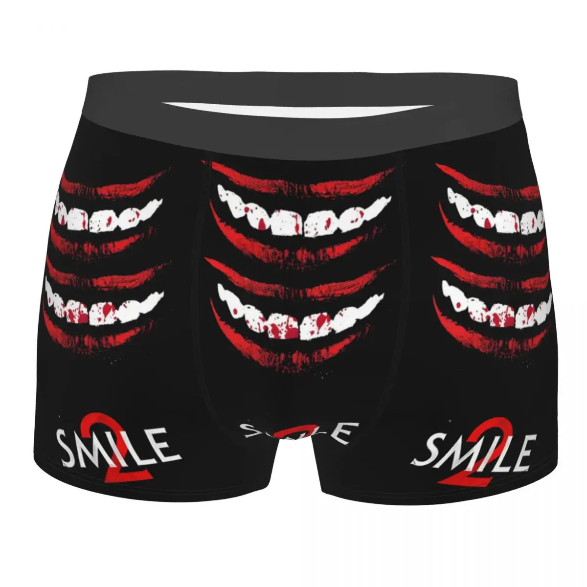 Humor Boxer Smile 2 Mouth Horror Movie Shorts Panties Briefs Man Underwear Scary Halloween Breathable Underpants Male Plus Size