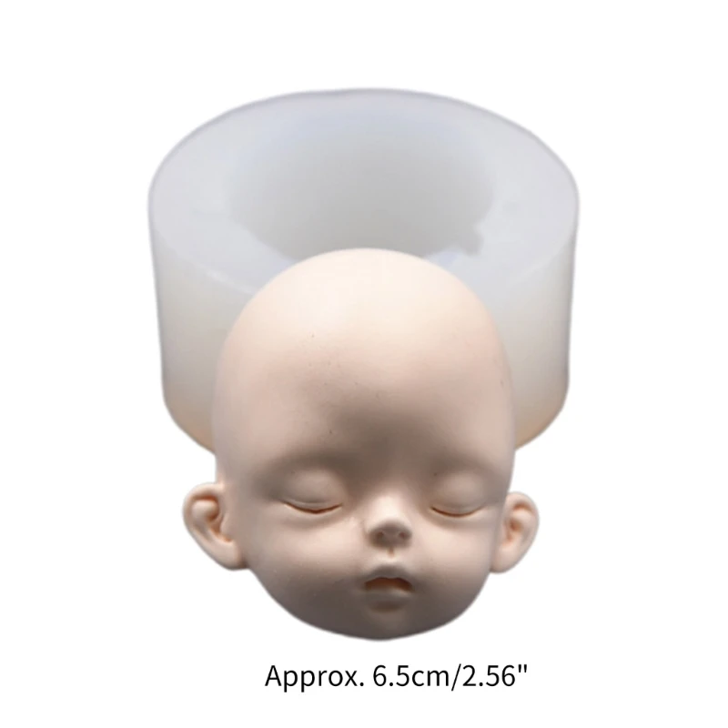 Face Head Molds Chocolate Gumpaste Silicone Mold Resin Casting Mold for Cake DIY
