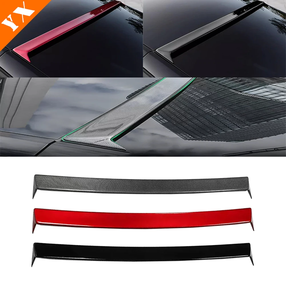 For Tesla Model Y  2021-2023 Car Carbon Rear Window Rear Wing Fixed Wind Wing Top Wing Pressure Wing Trim Moulding Accessories