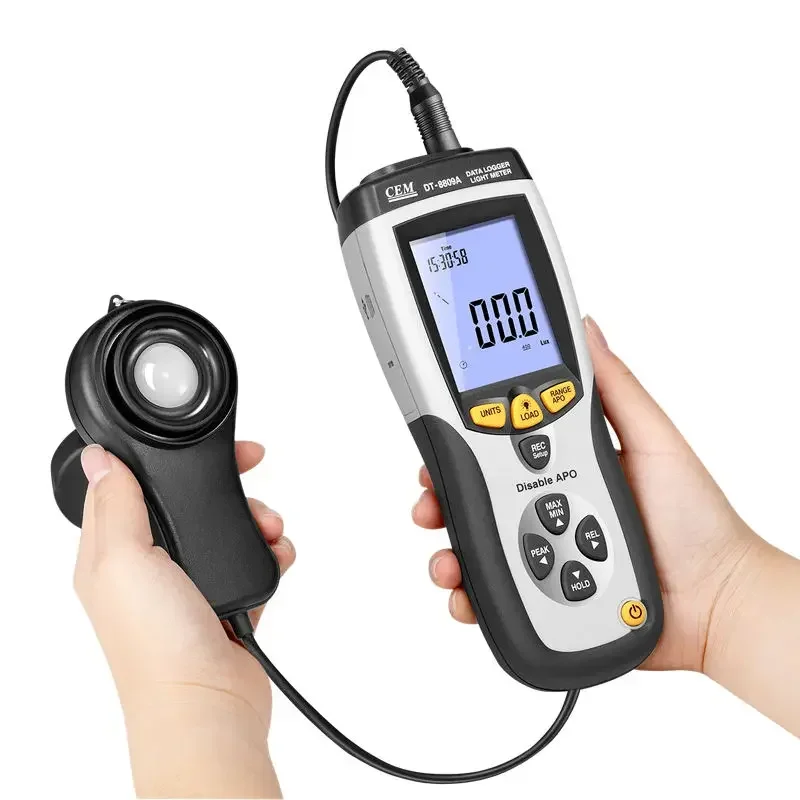 2026unique CEM DT-8809A Digital Light Meter Factory Bulb 400000Lux Professional Luxometer