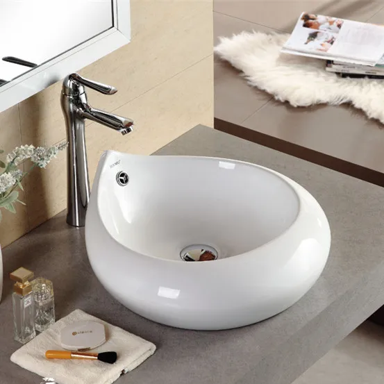 White water drop-shaped art basin face wash   ceramic table basin bathroom hand basin