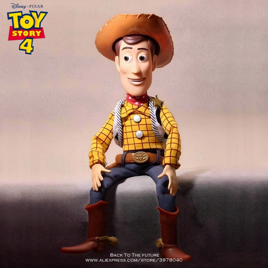 Disney Toy Story 4 Talking Action Figures para Crianças, Woody, Buzz, Jessie, Rex, Decoração Anime, Estatueta de Coleção, Modelo de Brinquedo, Presente