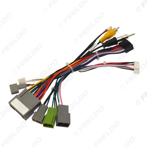 Imagen 2 del producto Para Suzuki Baleno Solio s-presso coche adaptador de arnés de cableado de cable de alimentación de 16 pines para instalación de unidad principal-ajuste Universal