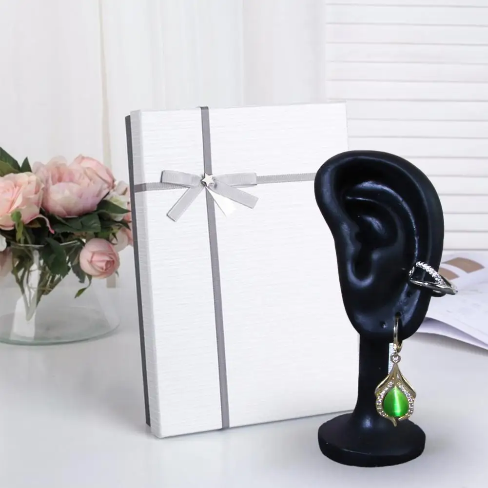 Earrings Display Holder Creative Stand Mannequin Jewelry Rack Resin Ear Shape Earring Organizer Jewelry Shop Tool For Home