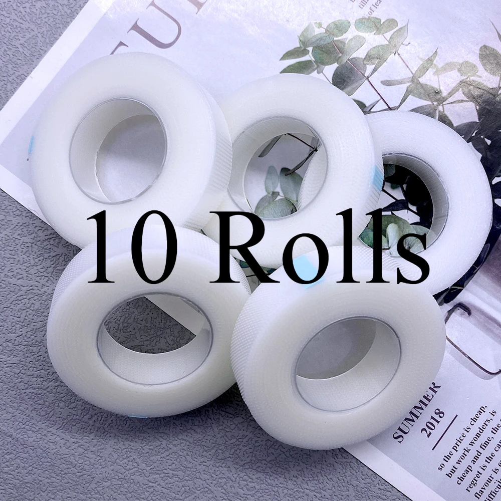 5/10 Rollen Wimpernverlängerungsband PE Professioneller Patch unter den Augenklappen Bänder Atmungsaktive Wimpernverlängerungszubehör