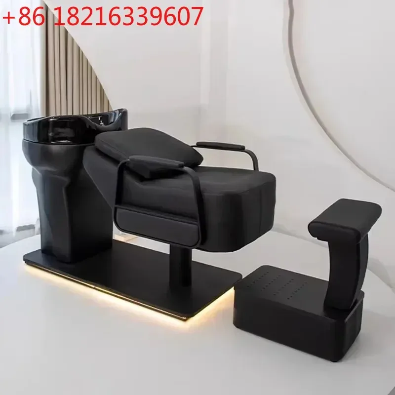 YAO YAO Equipment Trendy Shampoo Bed Water Supply Thaise Nordic Shampoo Bed Water Barber Circulation Barbearia Commercial Furnit