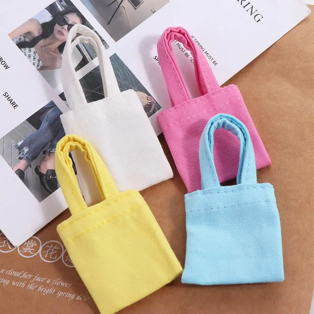 Bolso de lona para muñeca que cambia, mochilas para muñecas, juguetes de decoración, bolso para muñeca, vestido, bolso para muñeca en miniatura Multicolor, accesorios para fotos