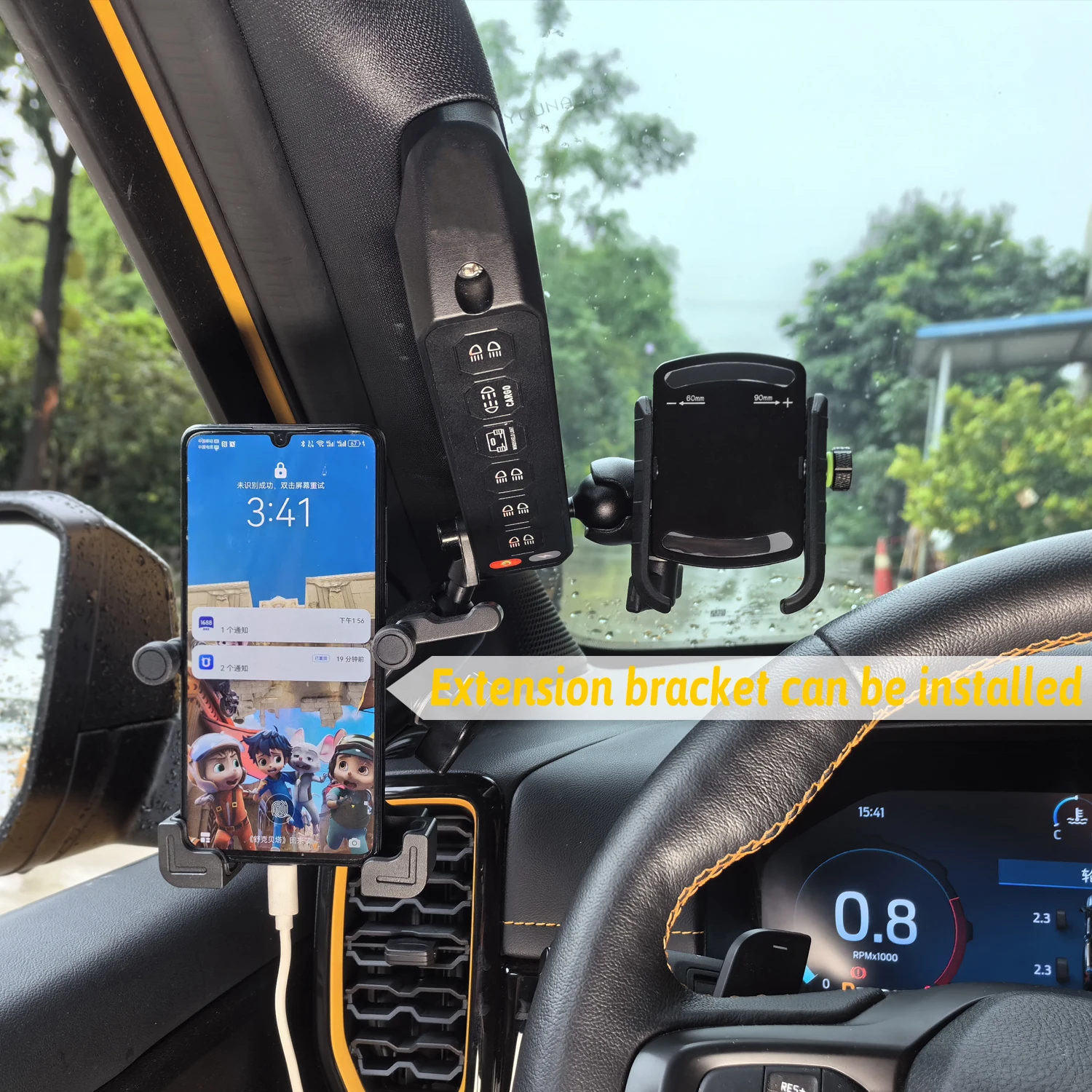 OPOO Hotsale Orginal Car A Pillar Handle 1:1cnc Making 12V Car 6 Gang Wireless Switch Panel For FORD Ranger RHD And LHD - view 2