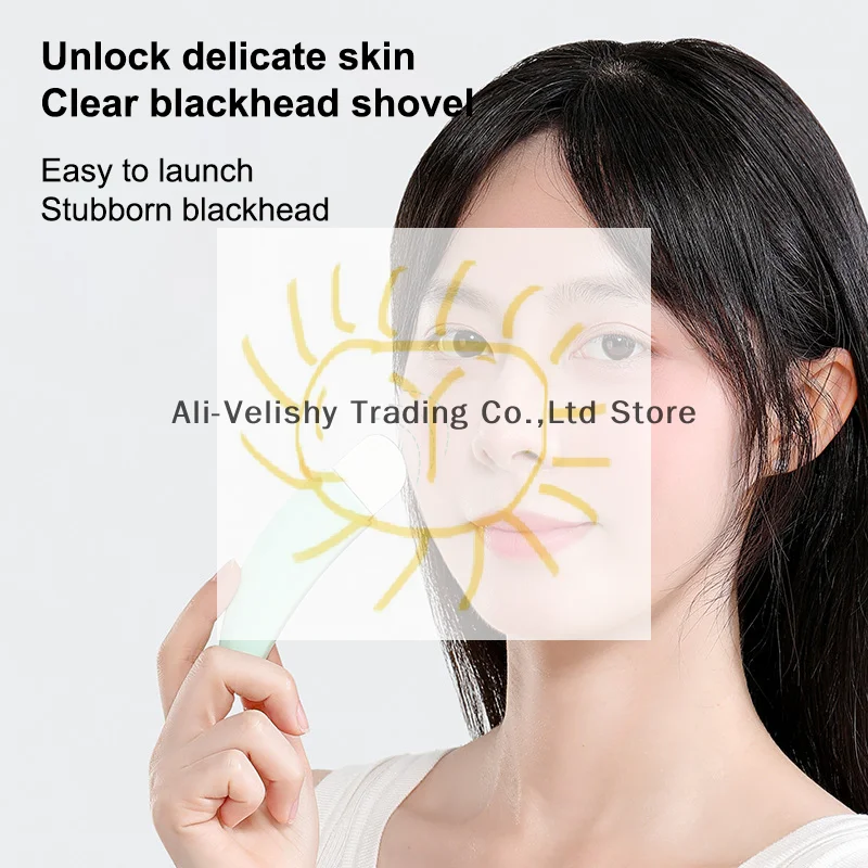 1 Stuks Facial Skin Scrubber Comedondrukker Met Cover Gezicht Spatel Peeling Diepe Reiniging Huidverzorging Tool