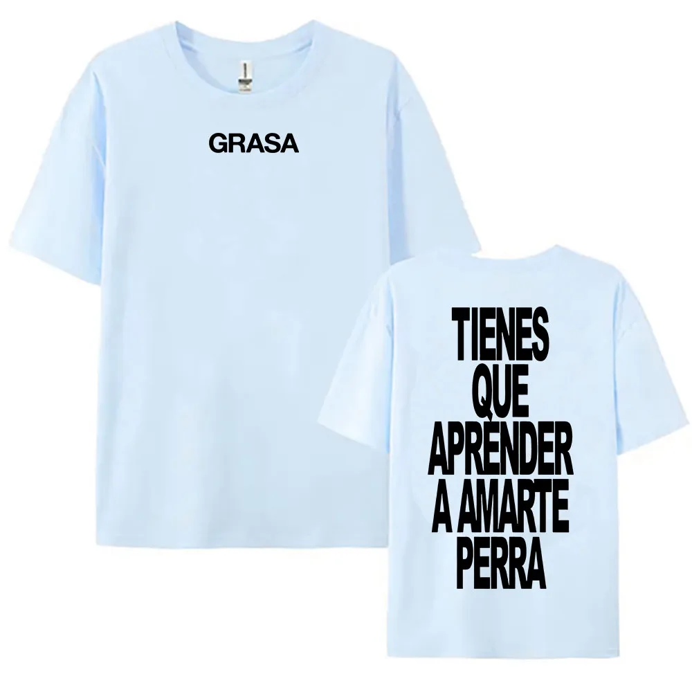 TIENES QUE APRENDER A AMARTE Tshirts SI TE DUELE CURITA Print T-shirt Nathy Peluso Singer Graphic T Shirt Cotton Tees Camisetas