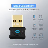 Car Electronics USB Bluetooth 5.0 Adapter Transmitter Receiver Audio Dongle Wireless USB Bluetooth Car Kit for Computer Laptop